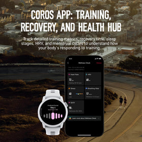 COROS PACE 4 nylon band keeps lightweight, breathable comfort.