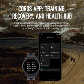 COROS PACE 4 worn during an outdoor run for real-time data.