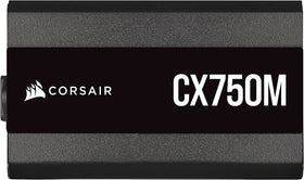 Corsair CX-M CX750M Renewed 80 Plus Bronze label signaling efficiency.