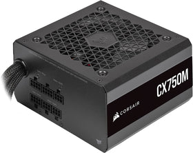 Corsair CX-M CX750M Renewed packaging and manuals for setup guidance.