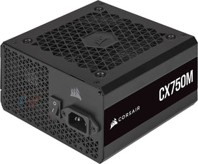 Corsair CX-M CX750M Renewed side view emphasizing slim profile for versatile PC cases.