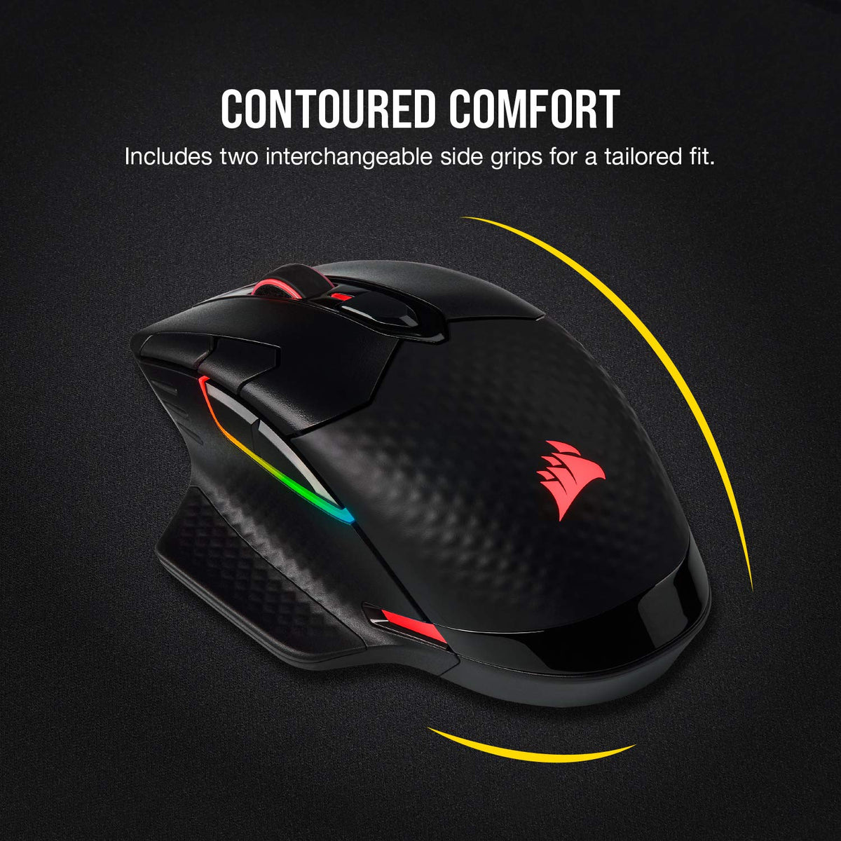 Corsair Dark Core RGB PRO SE 2000Hz hyper-polling for fast responses