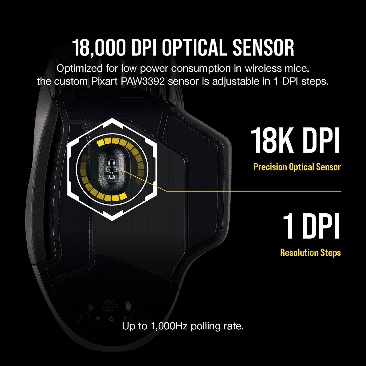 Corsair Dark Core RGB PRO SE Qi charging enables cordless play