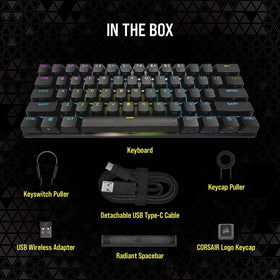 Corsair K70 Pro Mini AXON wired mode enables faster input.