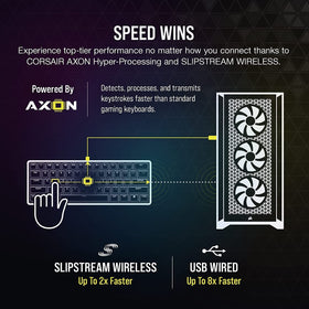 Corsair K70 Pro Mini per-key RGB lighting enhances feedback.