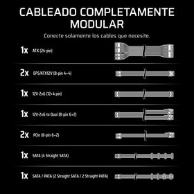 Corsair RM1000e Renewed label on a sleek black PSU.