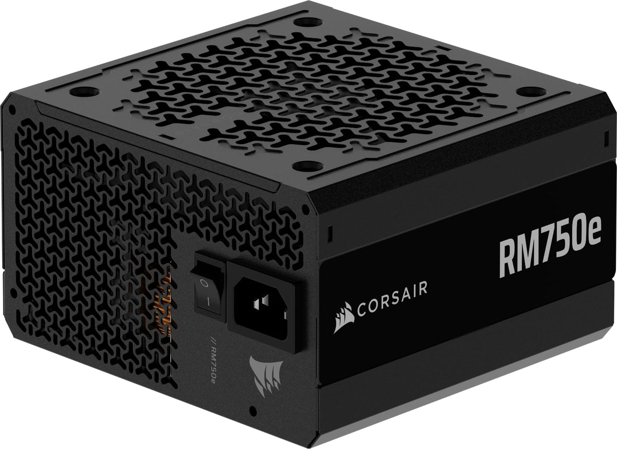 Corsair RM750e power supply unit for quiet, dependable performance.