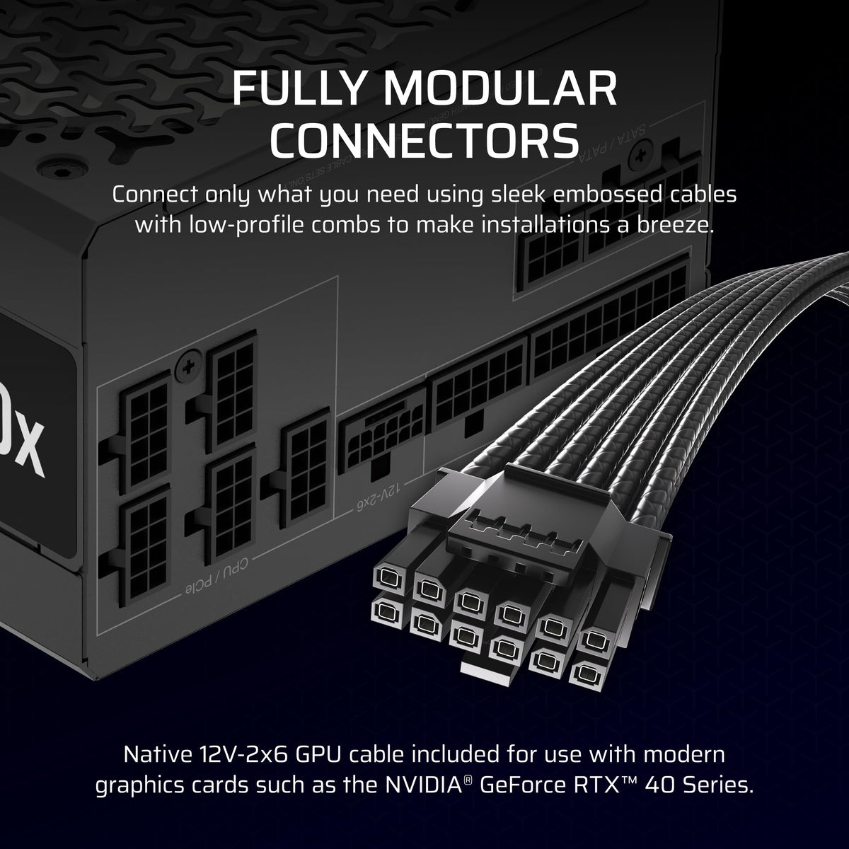 CORSAIR RM850x Renewed ATX 3.1 compatibility supports current hardware