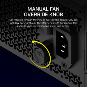 CORSAIR RM850x Renewed gold efficiency reduces heat