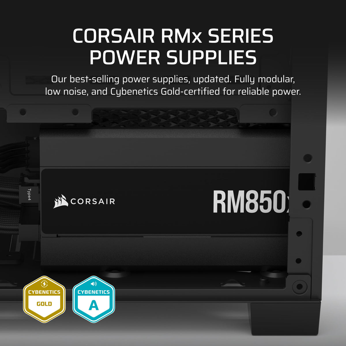 CORSAIR RM850x Renewed silent 140mm fan for quiet cooling