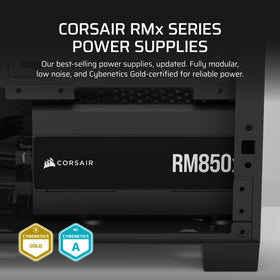 CORSAIR RM850x Renewed silent 140mm fan for quiet cooling