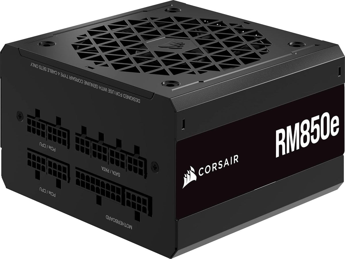 Corsair RM850e fully modular PSU for clean cable management and easier builds.