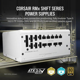 RM850x Shift modular cables neatly connected for clean, flexible cabling.