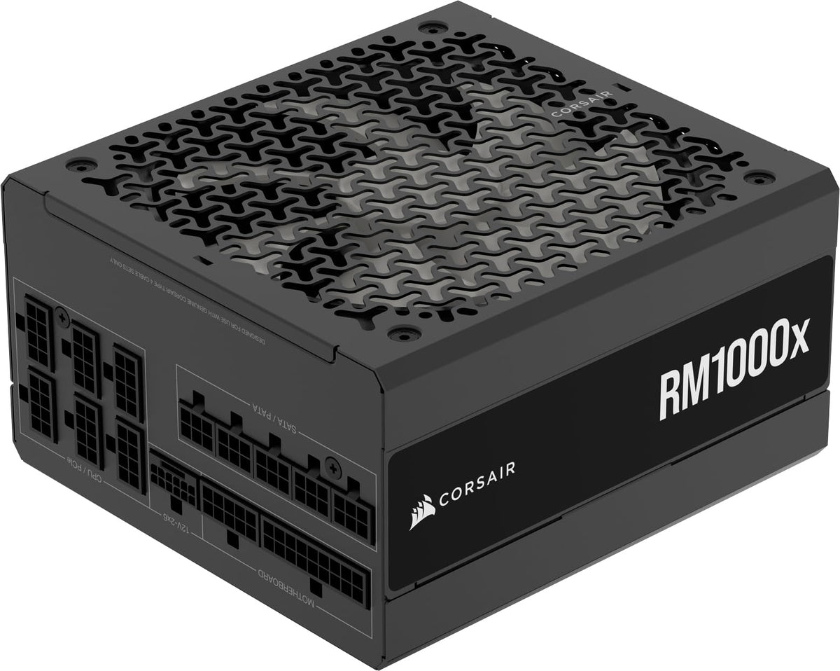 CORSAIR RM1000x fully modular cables for clean, flexible PC builds.