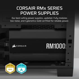 RM1000x 140mm FDB fan reduces noise during gaming sessions.