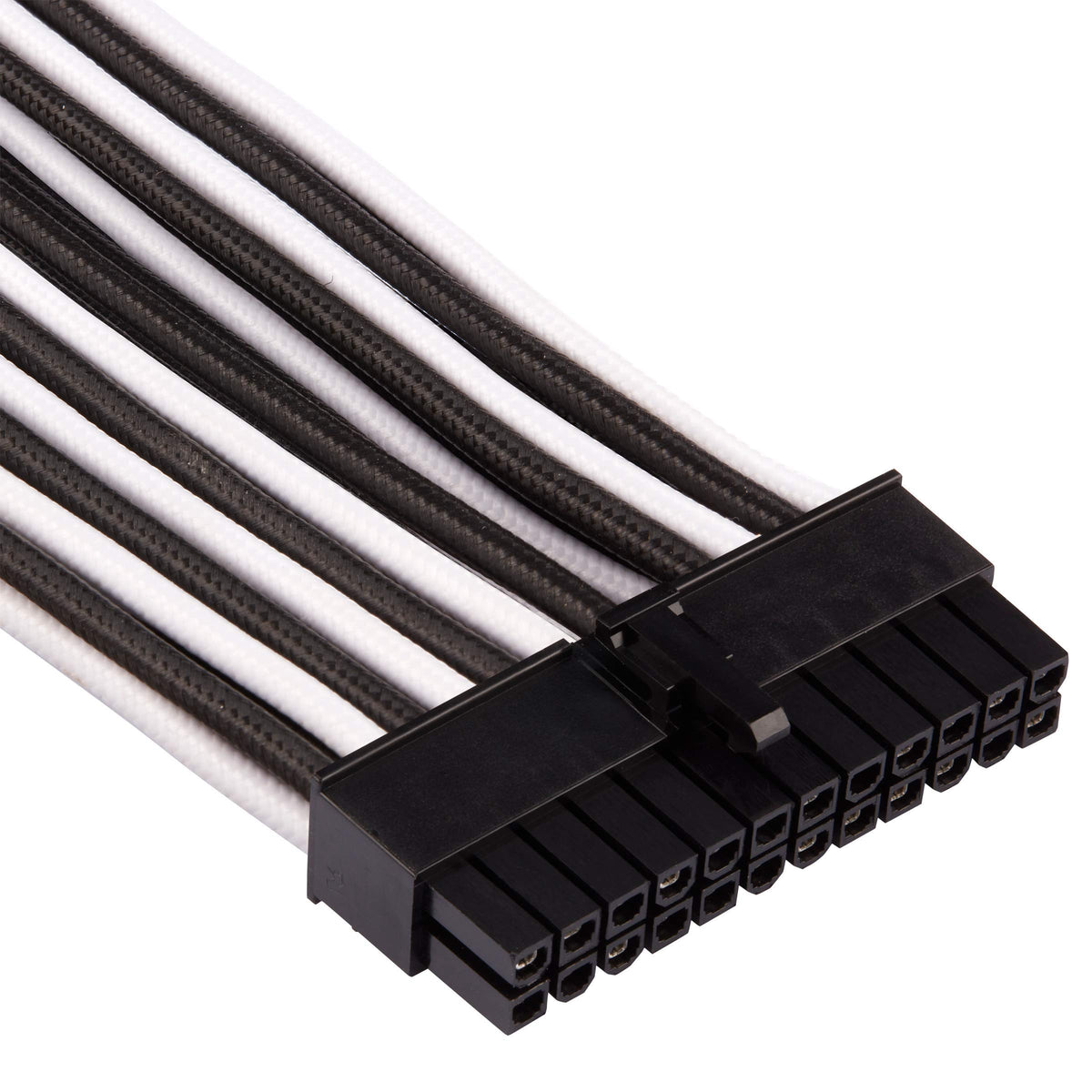 Corsair triple-layer mesh sleeving close-up for flexible routing