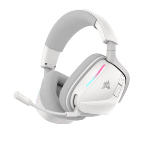 Corsair Void Wireless V2 headset front view showing compact design for extended gaming sessions.