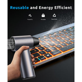 COSANO rechargeable electric duster for quick cleanup anywhere with long battery life.