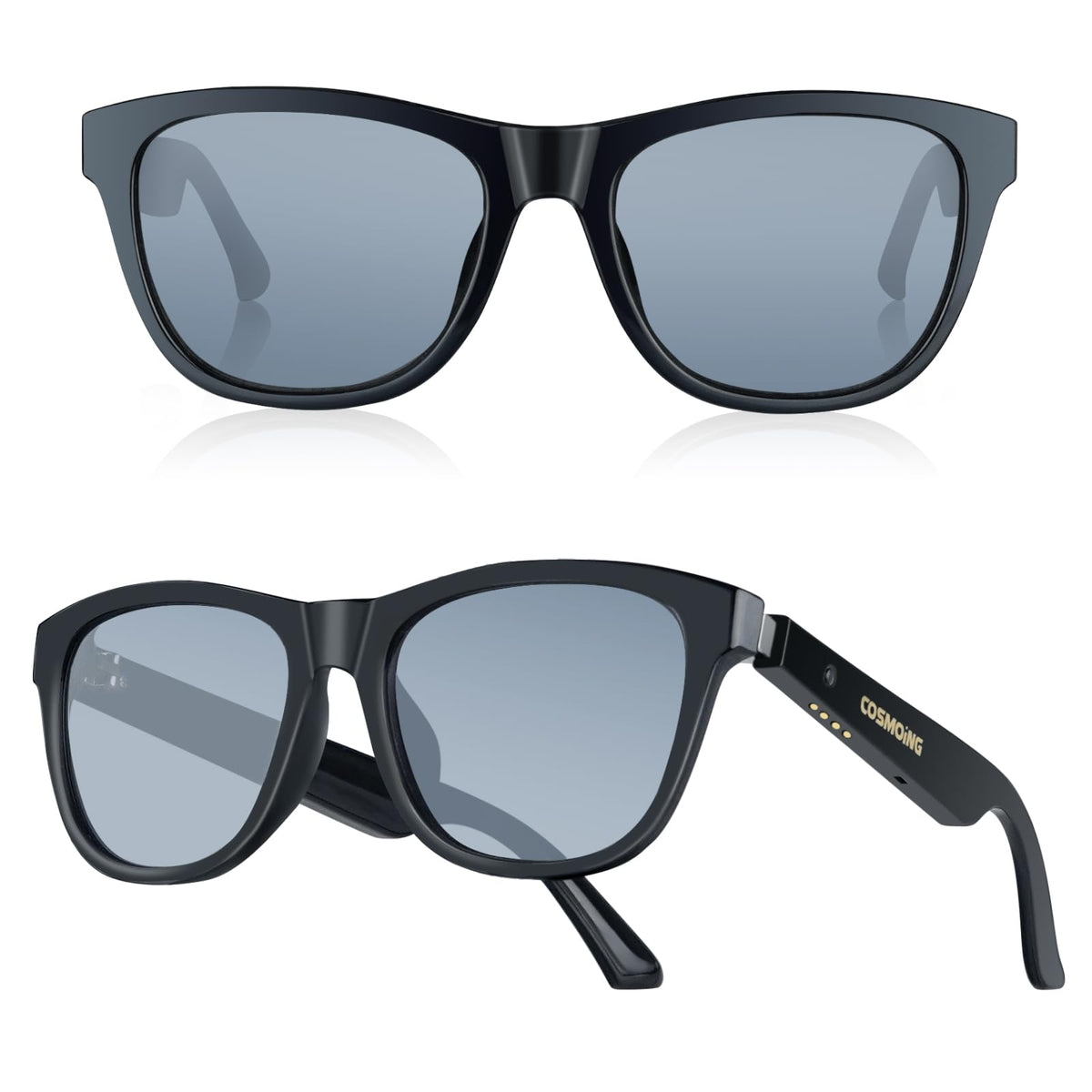 COSMOING front view showing frame and sunglass design for clear vision