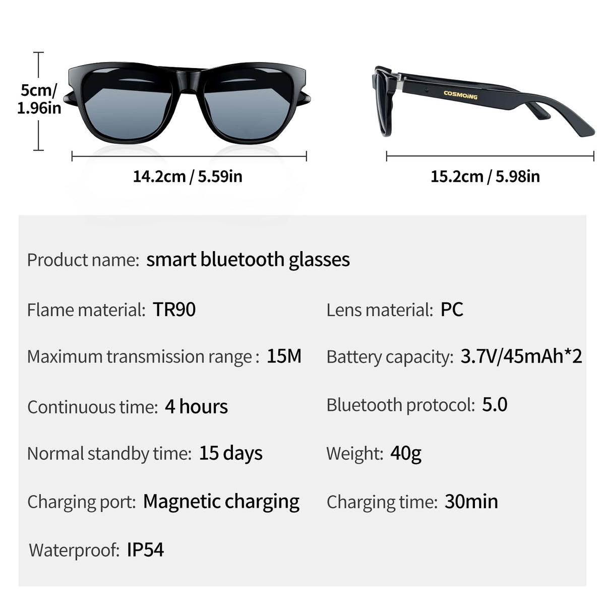 COSMOING worn by cyclist illustrating hands-free calls and situational awareness