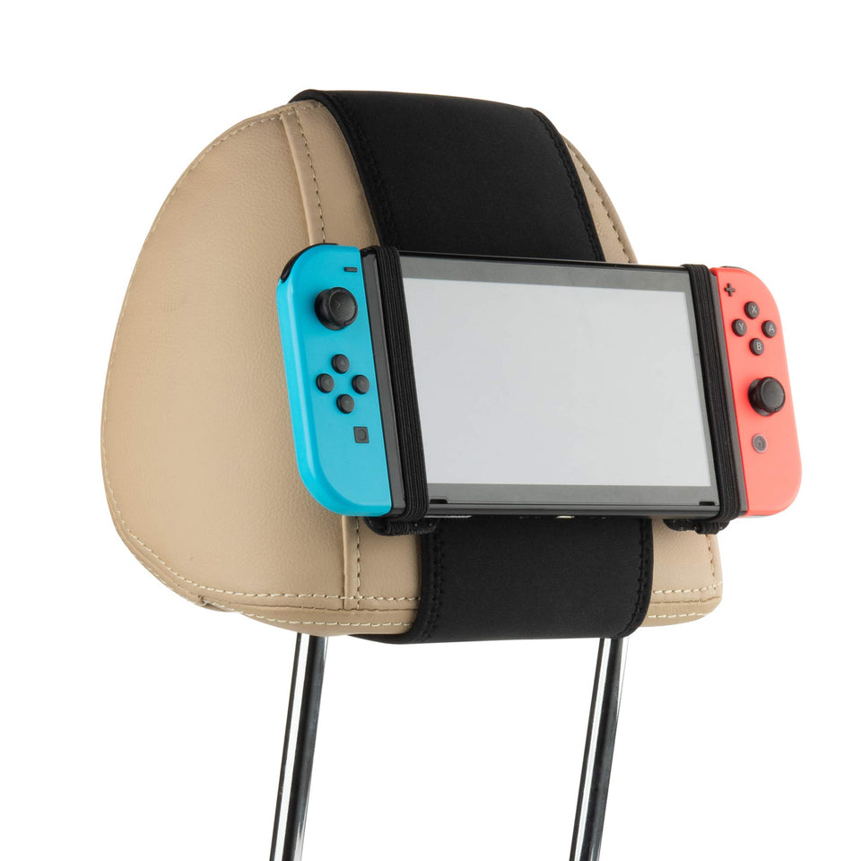Cosmos front view mounted on headrest showing secure fit and convenience