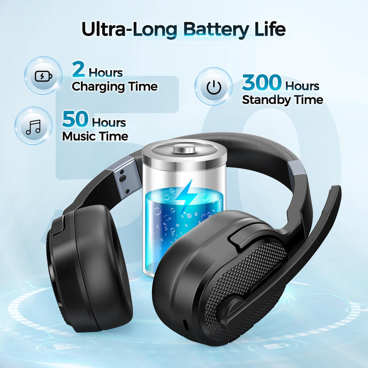 COSMUSIS microphone closeup showing noise cancellation benefit for calls