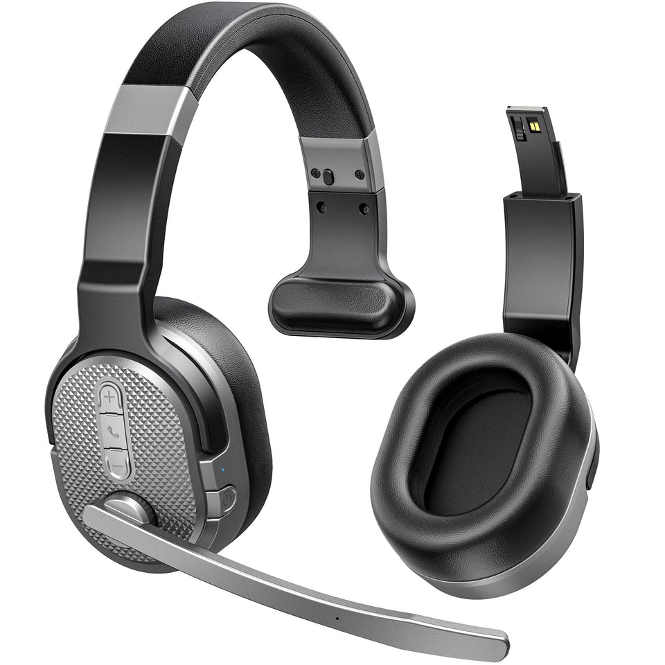 COSMUSIS front view headset in silver showing design and comfort