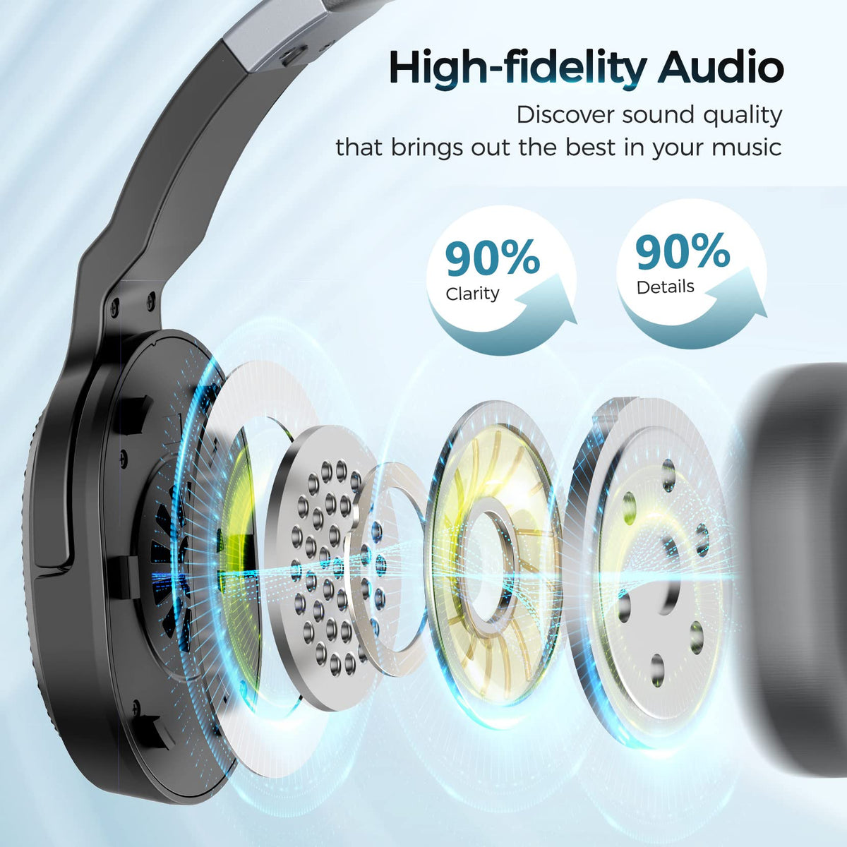 COSMUSIS noise-cancelling microphone closeup for clearer voice pickup