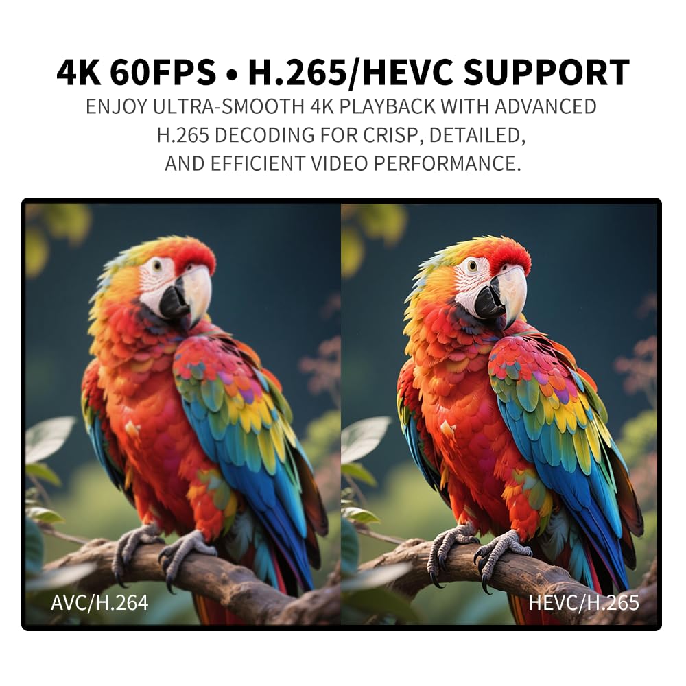 COSOWELL playing 4K video on TV in living room for clear display benefit