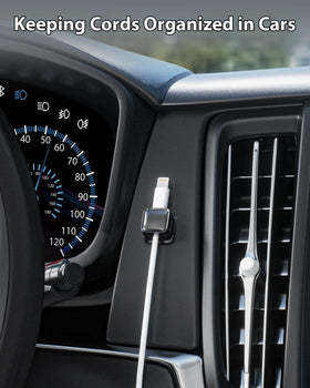 Costop easy-open cord clip allows quick cable routing on a desk