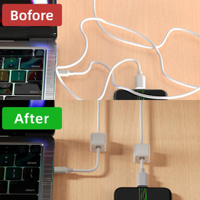 Costop neat cables solution hides wires while keeping them reachable.