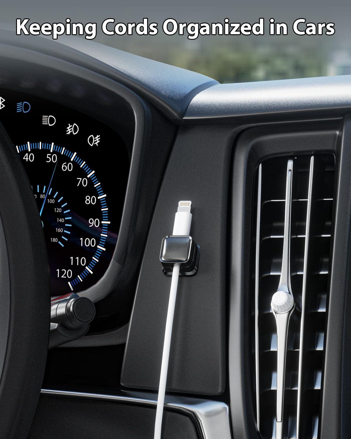Costop wall mount cord organizer keeps wires organized and visible.