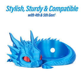 Costume Wizard dragon stand for Echo Dot 4th Gen keeps your desk tidy.