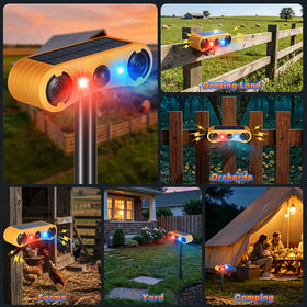 COTINSE mounted on a garden fence deterring outside intruders effectively