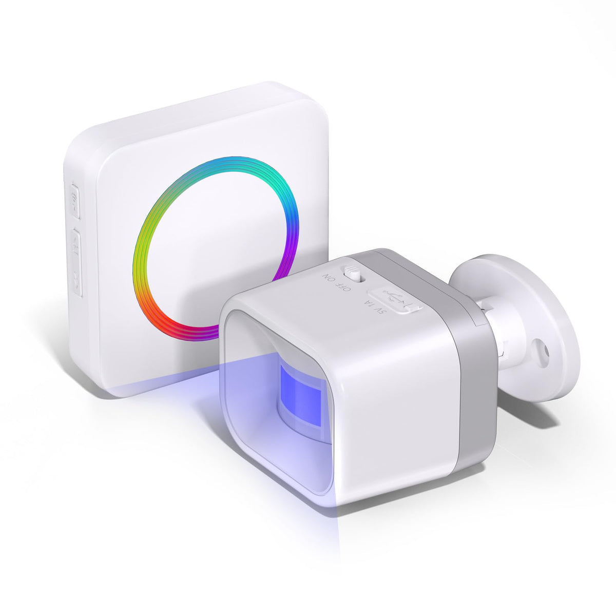 COTINSE Wireless Driveway Alarm front door sensor with clear LED alerts.