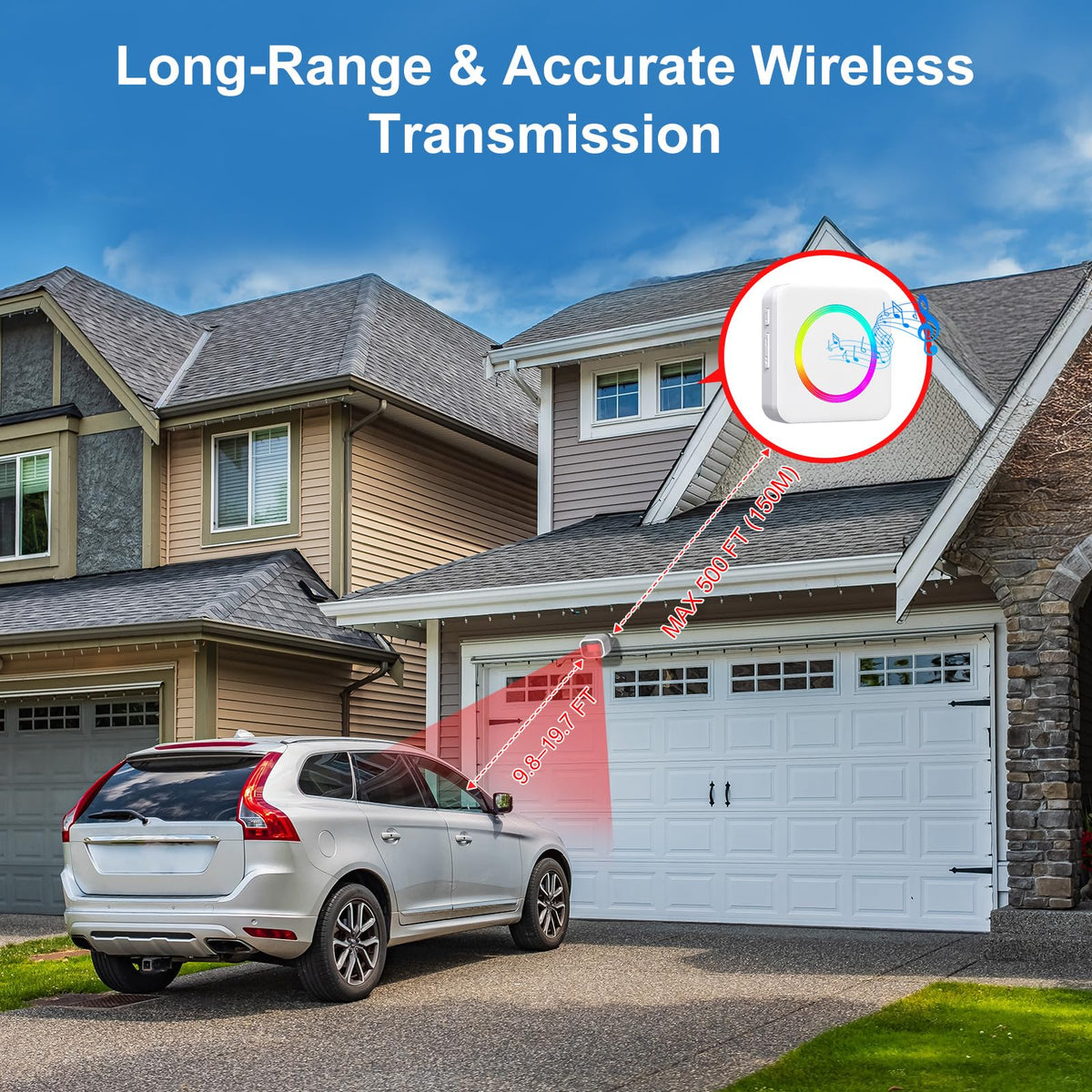 COTINSE LED indicator on alarm for quick status checks.