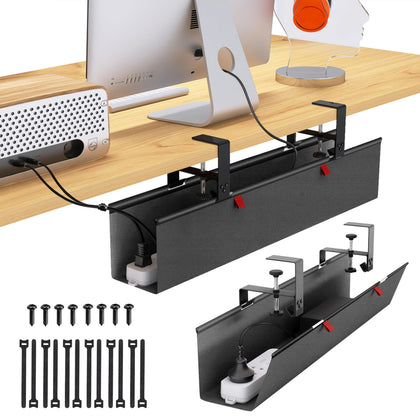 Cotohim front view of under‑desk tray showing compact storage benefit