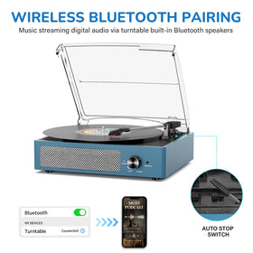 Cotsoco belt-drive turntable shown for easy setup and smooth playback