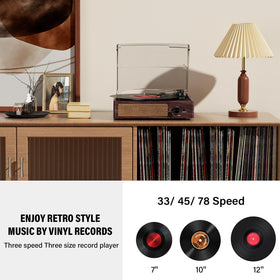 cotsoco removable dust cover closed protecting the turntable from dust