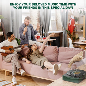 Cotsoco Emerald Green AUX and RCA outs offer flexible expansion to external speakers.