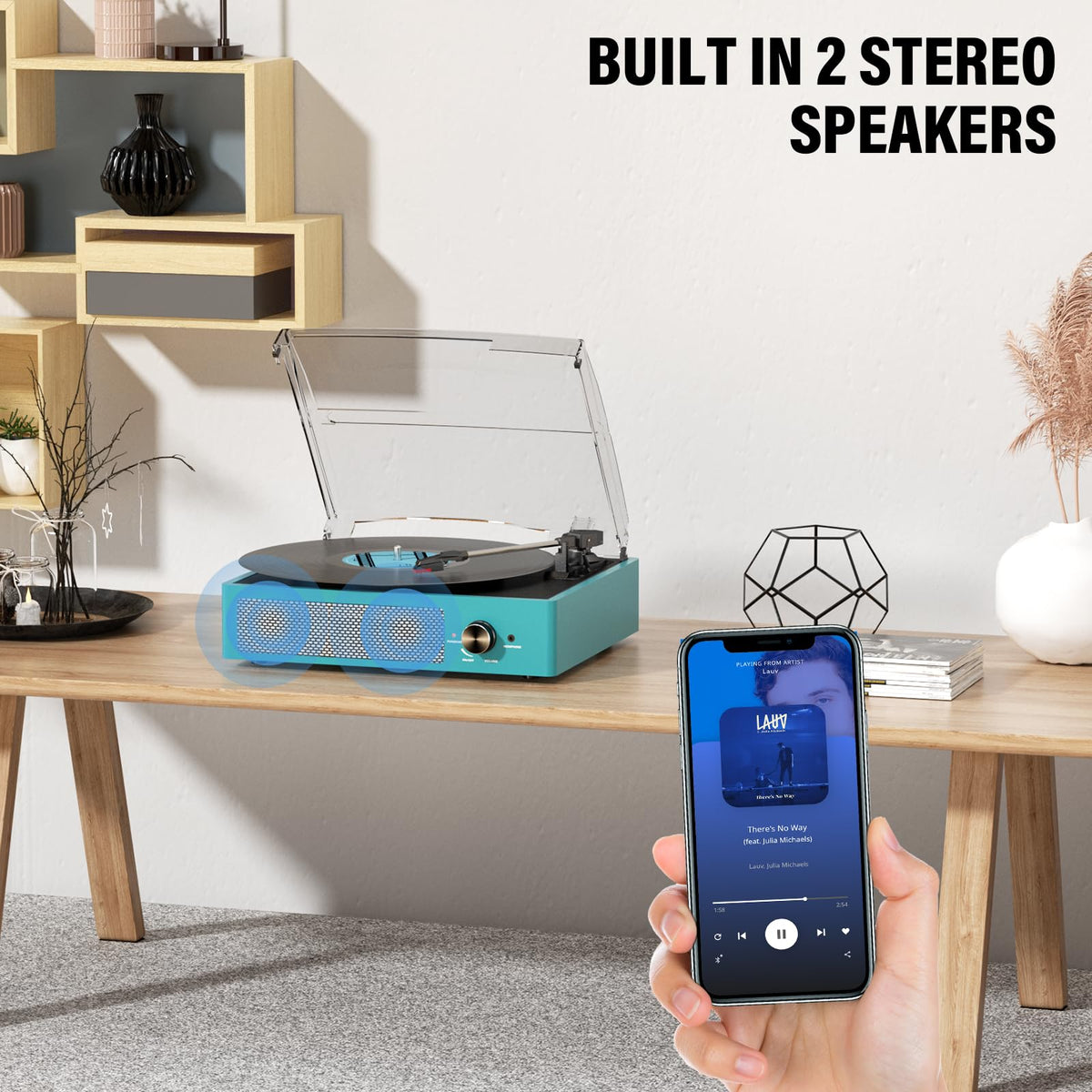 cotsoco playing from phone via Bluetooth showing wireless streaming convenience