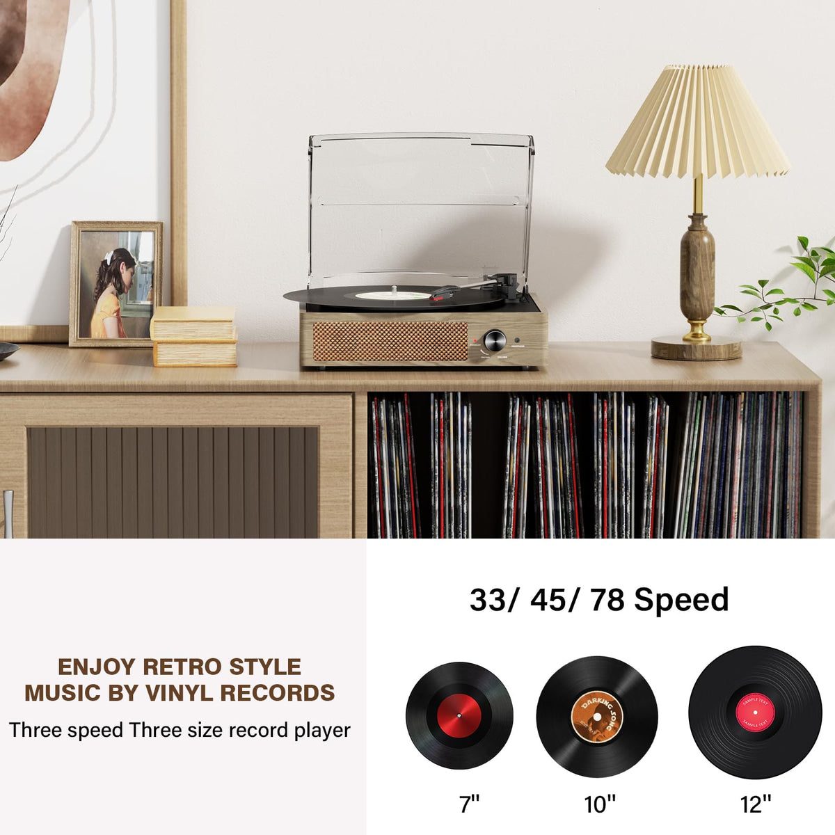 cotsoco lifestyle livingroom showing player creating vintage ambiance at home