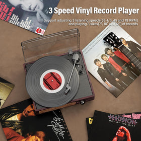 cotsoco scale image with a 12-inch record and hand showing portable size