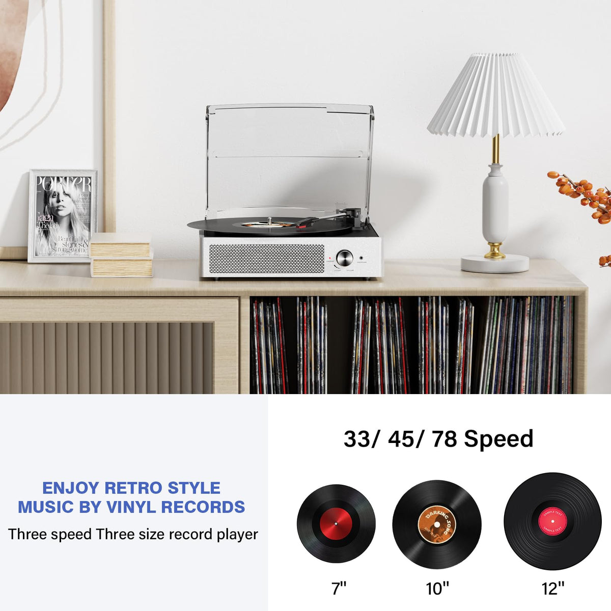 cotsoco speaker and control panel displaying built-in stereo speakers and easy controls
