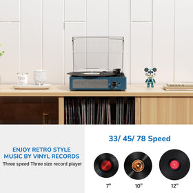 Cotsoco three-speed dial enables 33, 45, and 78 RPM versatility