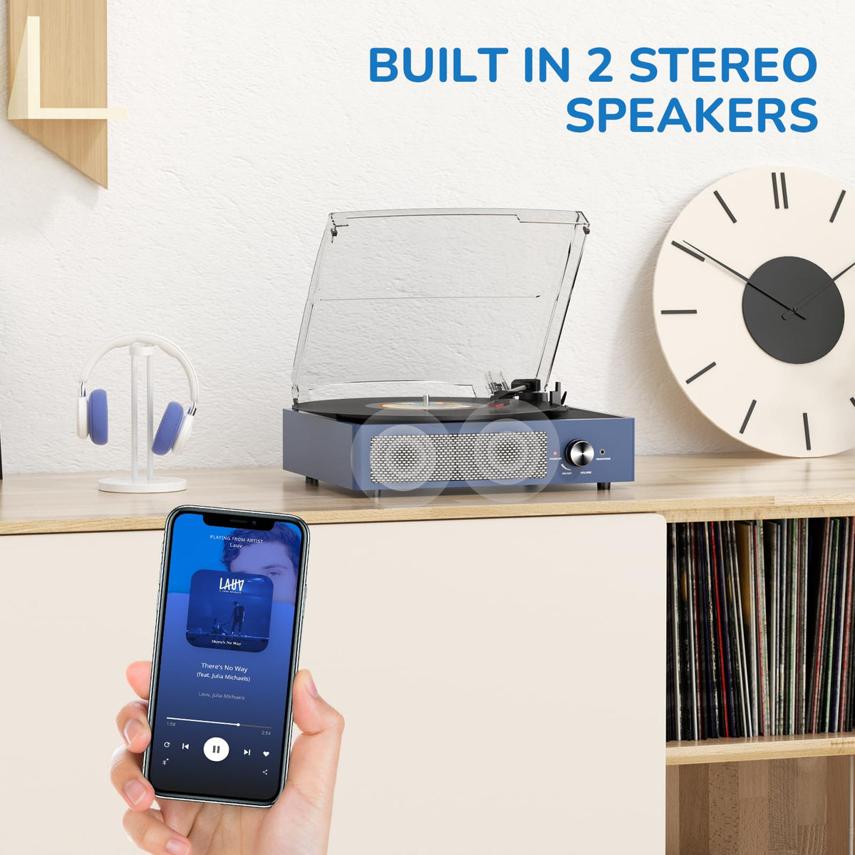 Cotsoco aux-in and RCA-out enable easy external speaker connection
