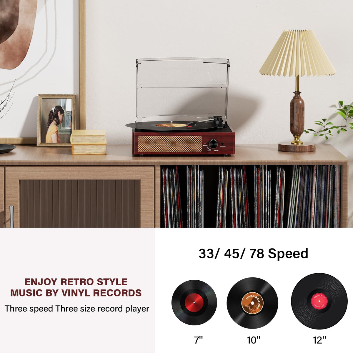 Cotsoco built-in stereo speakers for immediate listening