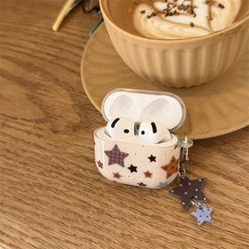 COTYPOFLIYTT star keychain attached to AirPods 4 case