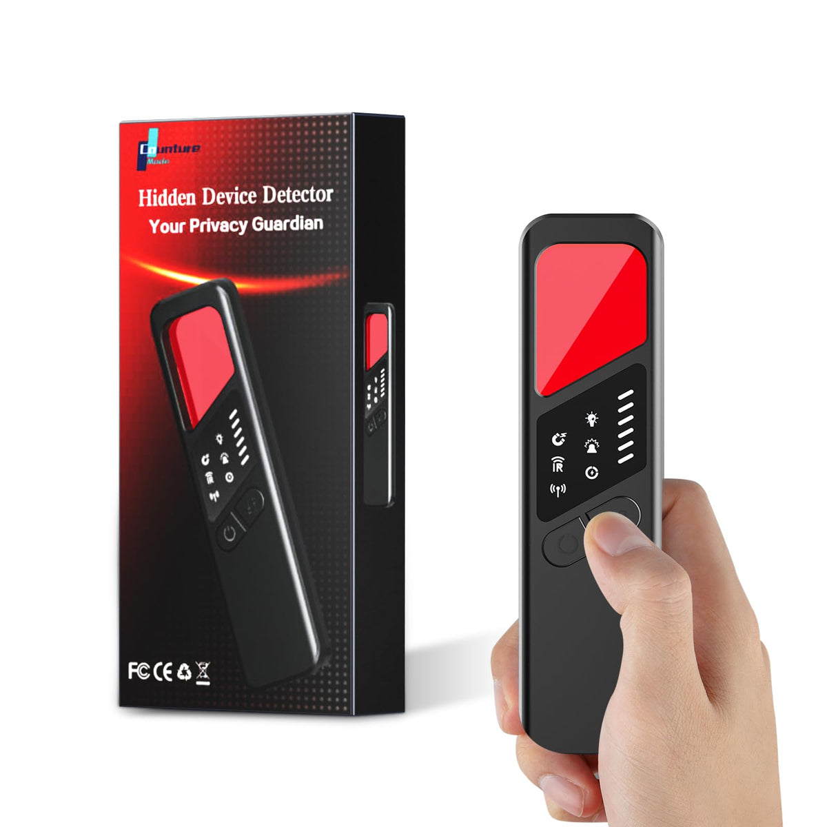 CountureMode front view showing compact detector and user-friendly layout for quick scans