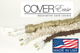 COVER EASE styled bedroom scene with concealed cords for polished interior styling